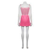 Movie Barbie 2023 Margot Robbie Barbie Pink Slip Dress Outfits Cosplay Costume Halloween Carnival Suit